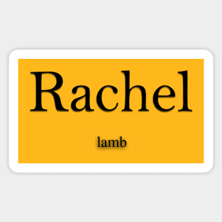 Rachel Name meaning Sticker